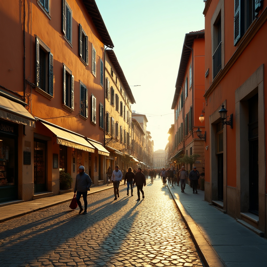 Via di quartiere a Roma con negozi alimentari nei pressi dei Municipi coperti dal servizio
